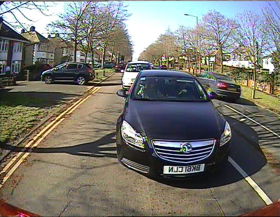 Black Reverse Camera - Sony CCD - Stainless Steel Bracket - RCA (Phono)