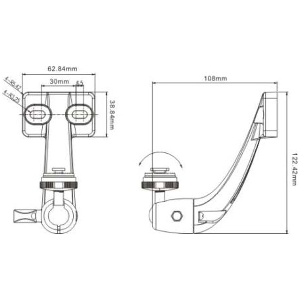 Ceiling Mount Bracket to fit a dash monitor to the ceiling location | ACC20540