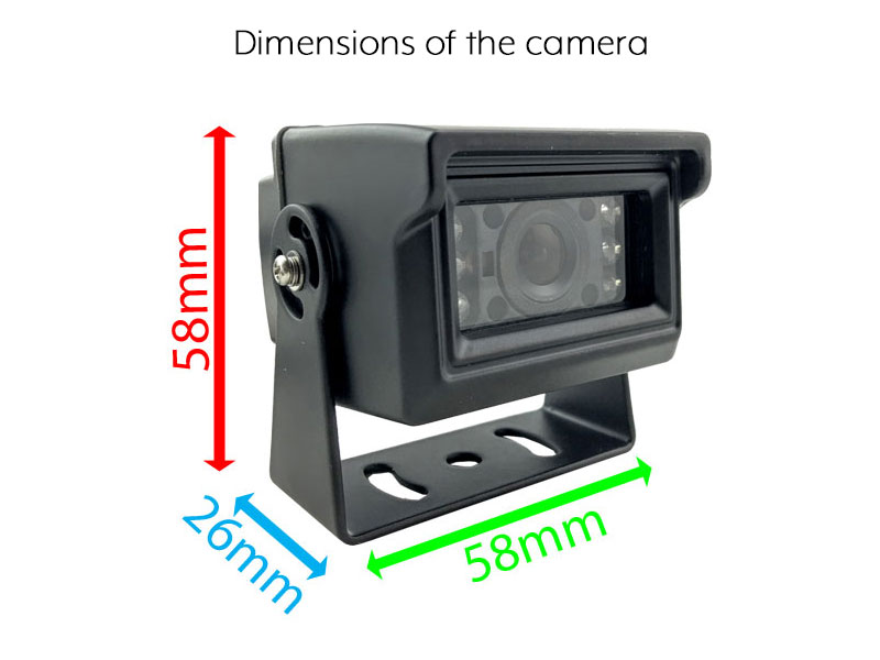 Sony CCD Compact Black Bracket Wireless Reversing Camera Kit with 7" monitor | DW66B