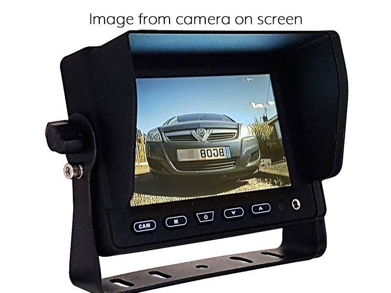 Flush Fit Bumper/Bullet Reversing Camera Kit with 5" Dash Monitor - PM54