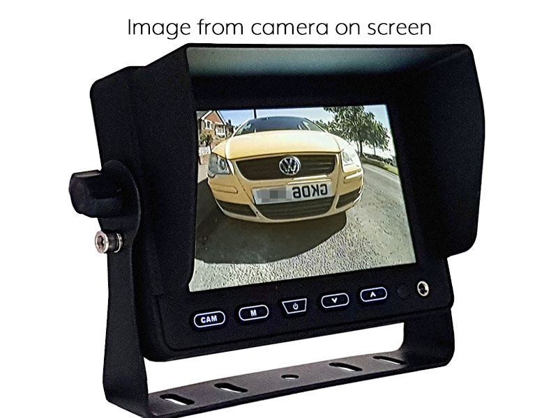 Number Plate Frame Reversing Camera Kit with 5" Dash Monitor - PM55F