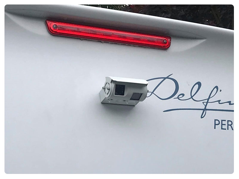 9" Heavy Duty Dash Display + Sony CCD (or optional Sony AHD) White Twin Lens Bracket Reversing & Rearview Camera Kit- PM93W