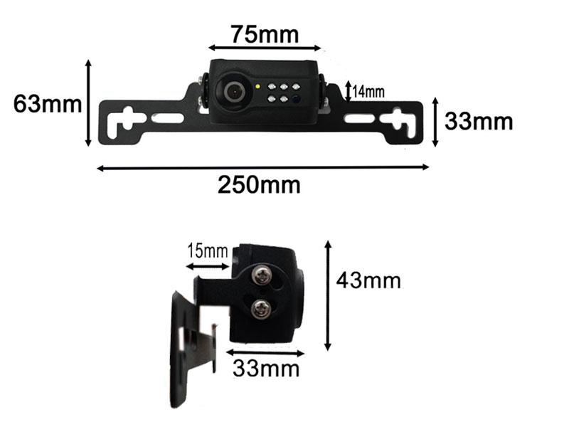 Number Plate Wireless Reversing Camera System with 5" monitor | DW10B