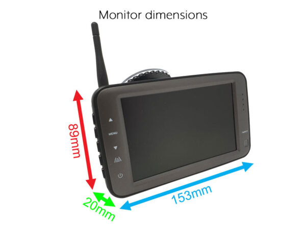 Sharp CCD Black Bracket Wireless Reverse Camera Kit with 5" monitor | DW10A