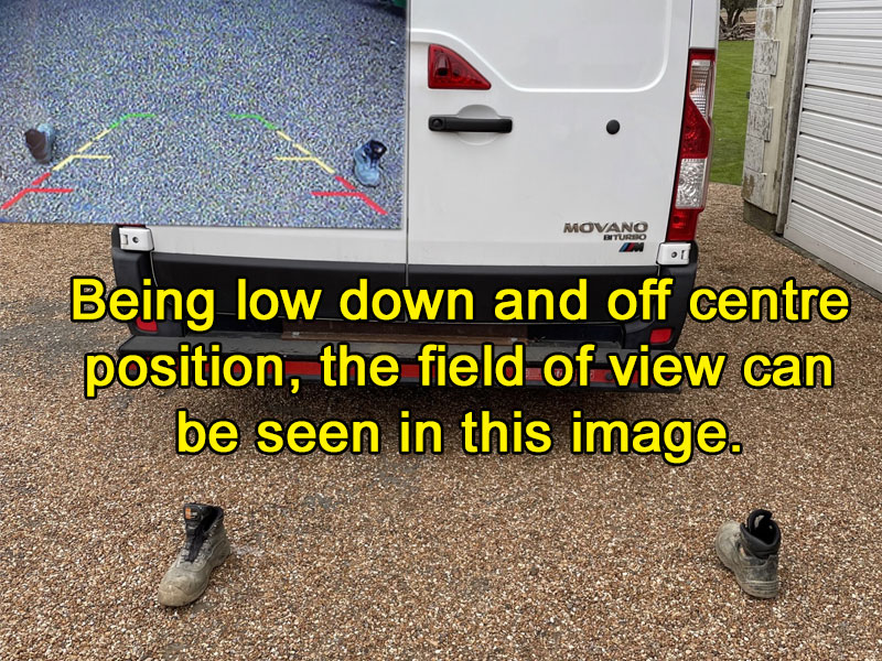 Renault Master / Vauxhall Movano / Nissan NV400 (2010+) Brake Light Reversing Camera kit with 7" Monitor Display - PM69BLF