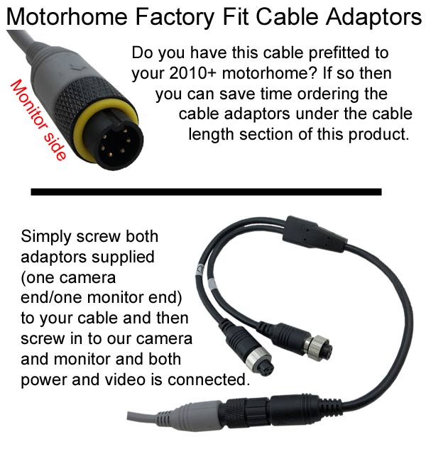 Twin-Lens Reversing & Driving Camera Kit with 7″ Dash Monitor – Sony CCD or 1080P High Definition Camera | PM63B