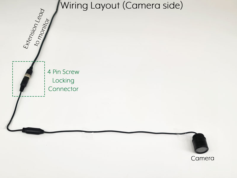 Bullet/Bumper Reversing Camera Kit with Mirror Monitor | PM34