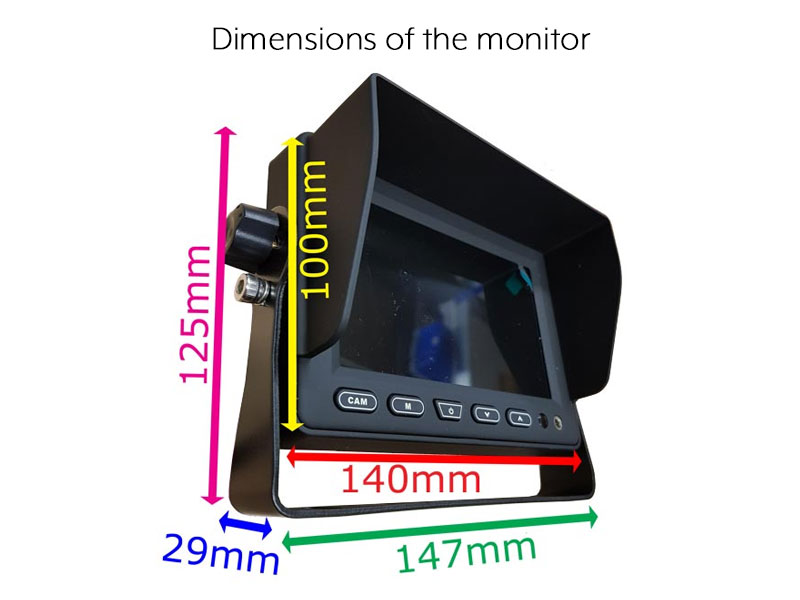 Sony CCD Black Bracket Wireless Reverse / Rear View Camera with 5" monitor | DW51B