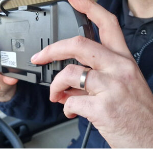 Clip-over existing rear view mirror monitors