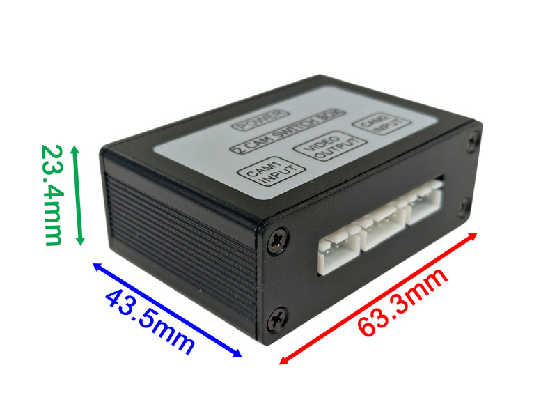 ACC099 - Switching box allows two reversing cameras to use one channel/cable