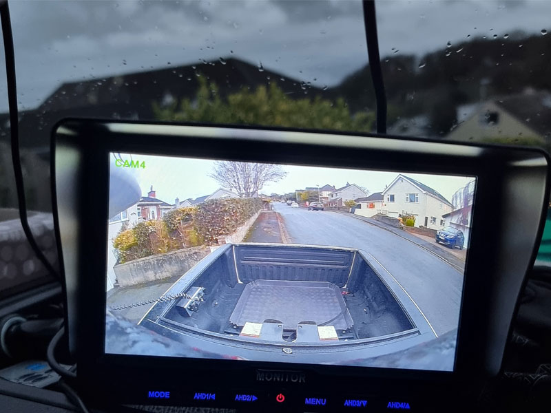 Dark, gloomy weather looks good on the AHD numberplate reversing camera