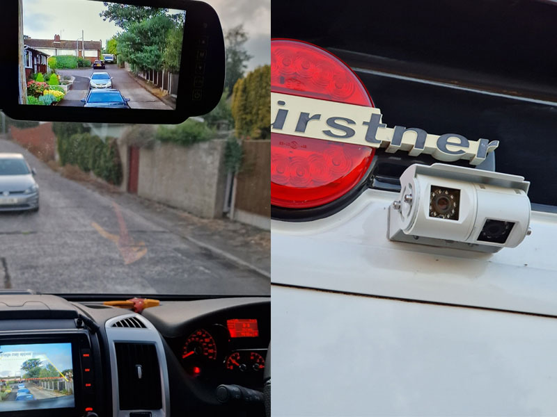 Fitting video of our twin lens reversing and rear view camera on to a Burstner motorhome using adaptors