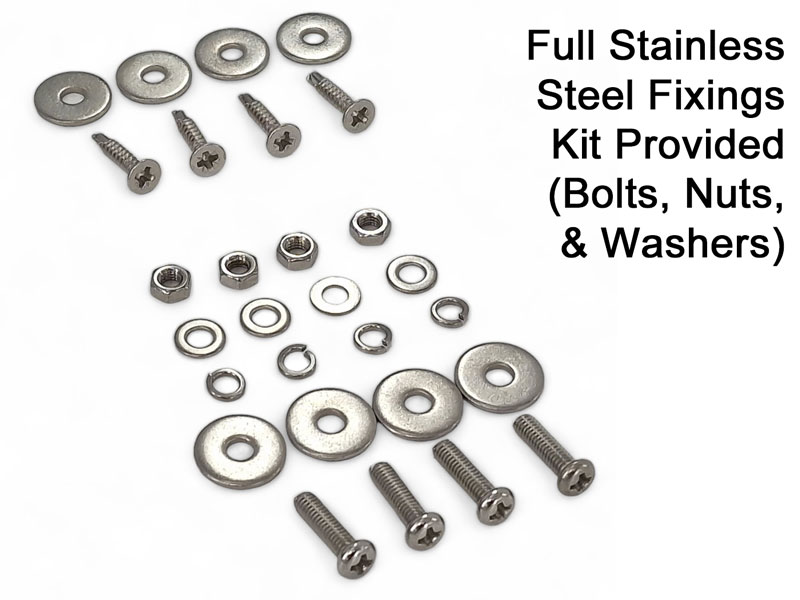 ACC345 - Stainless Steel Extension Plate For Our Roof Mount Overhang Reversing Camera