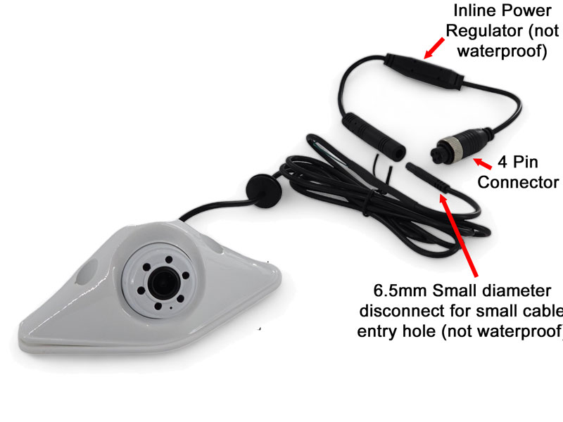 White Diamond Motorhome / Van 1080P AHD Reversing Camera - For AHD Displays