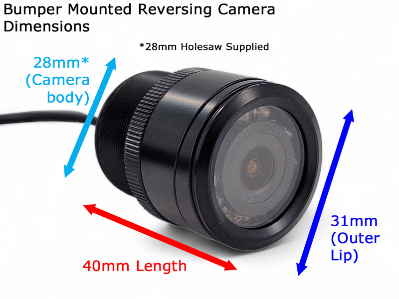 Bullet/Bumper Reversing Camera Kit with Mirror Monitor | PM34