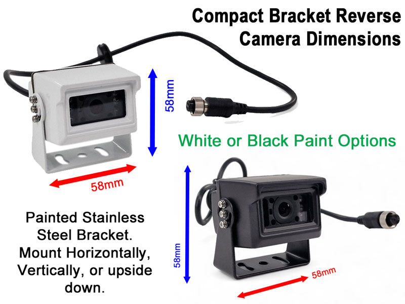 Compact Bracket Parking Camera Kit with 7" Mirror Monitor | PM36