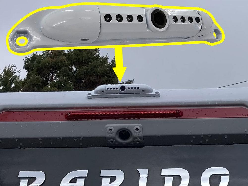 White Numberplate Parking Camera - 700TVL - 4-Pin