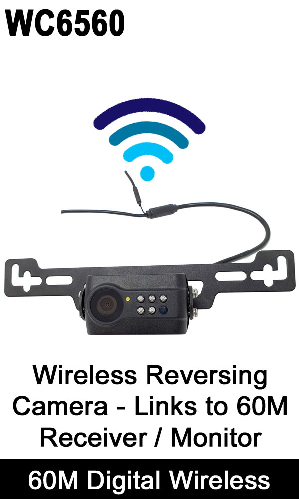 Number Plate 60M Digital Wireless Reversing Camera | 60M Range | WC6560
