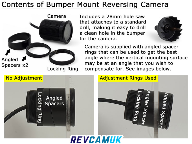 Bullet/Bumper Reversing Camera Kit with Mirror Monitor | PM34