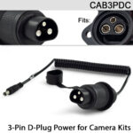 3-Pin D-Plug Power Lead for Agricultural Machinery | CAB3PDC