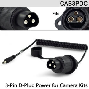 3-Pin D-Plug Power Lead for Agricultural Machinery | CAB3PDC