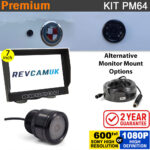Bumper Bullet Reversing Camera Kit with 7″ Slimline Dash Monitor – Sony CCD or 1080P High Definition Camera | PM64