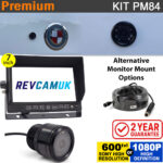 7" Heavy Duty Dash Screen + Sony (CCD or CMOS option) Bullet Bumper/Flush Reversing Camera Kit - PM84