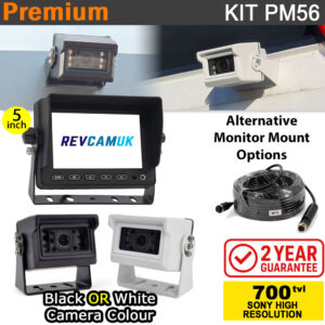 Compact Sony CCD Bracket Reversing Camera Kit with 5" Dash Monitor - PM56