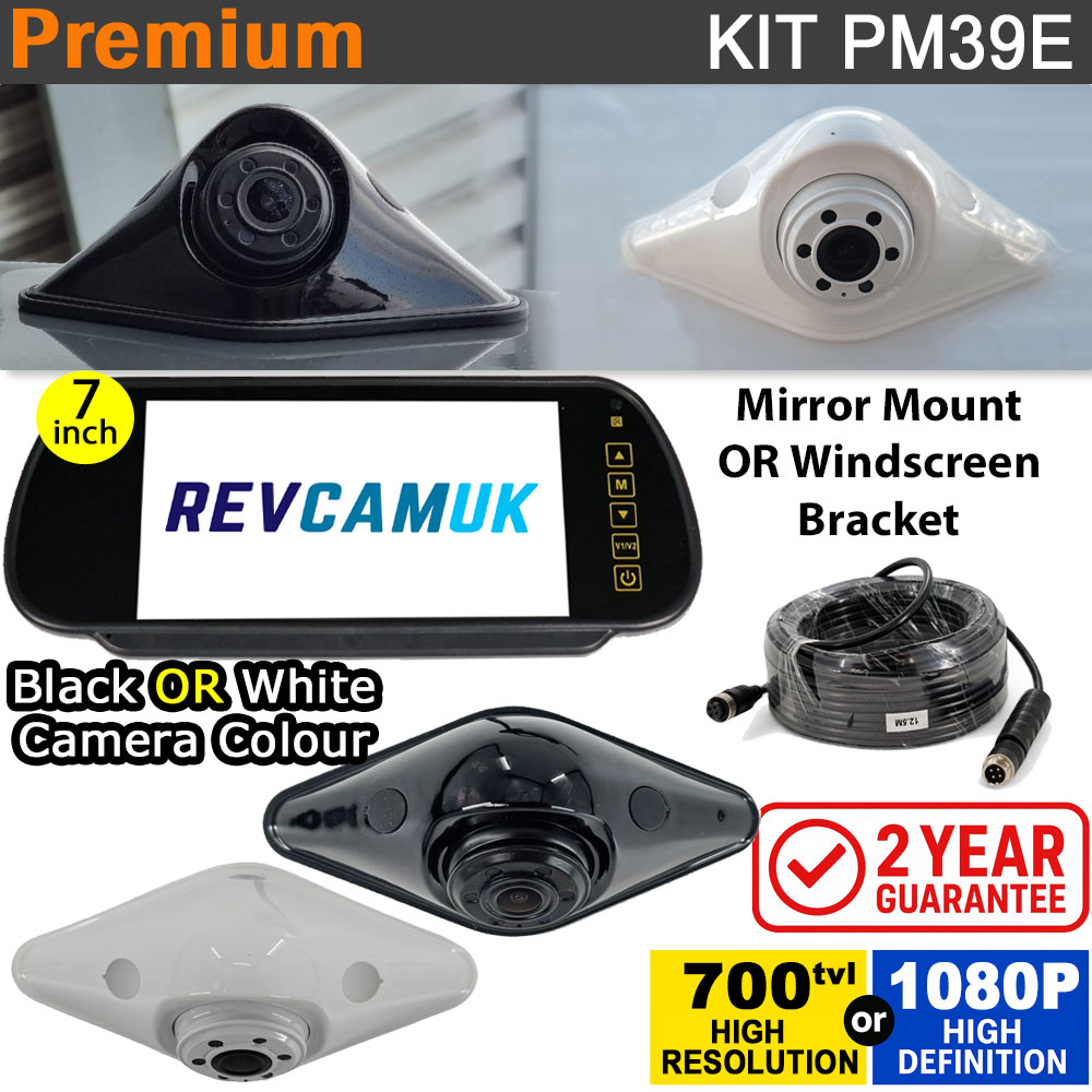 "Diamond" Shape Reverse Camera Kit with Mirror Monitor - PM39E