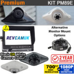 7" Heavy Duty Dash Display + "Diamond" Shape Reversing Camera Kit - PM89E