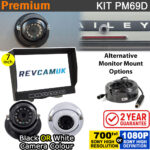 Dome Reversing Camera Kit with 7″ Dash Monitor – Sony CCD or 1080P High Definition Camera | PM69D