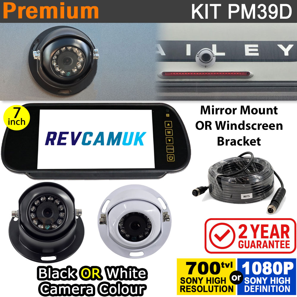 Dome Reversing Camera Kit with Mirror Monitor (Sony CCD or Sony AHD option) - PM39D ***