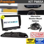 Numberplate Reversing Camera Kit with 7″ Dash Monitor – 600TVL or 1080P High Definition Camera | PM65