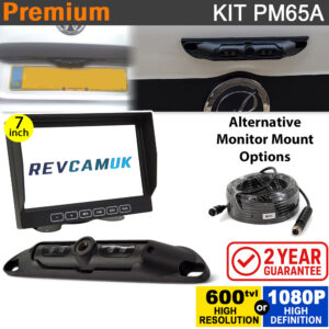 Numberplate Reversing Camera Kit with 7″ Dash Monitor – 600TVL or 1080P High Definition Camera | PM65