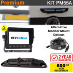 Number Plate Reverse Parking Camera Kit with 5" Dash Monitor - PM55A