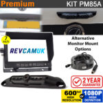 7" Heavy Duty Dash Display + Numberplate Reversing Camera Kit (option of 600TVL or 1080P AHD camera) - PM85A