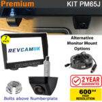 Bolt-on Numberplate Reversing Camera Kit with 7″ Dash Monitor | PM65J