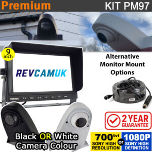 PM97: Premium Reversing Camera Kit - 9" Dash Screen + Top Spec Roof Camera