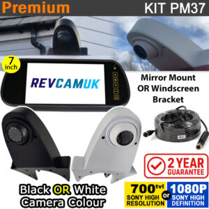 Roof Mount Overhang Reversing Camera Kit with Mirror Monitor - PM37