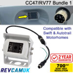 Compatible Bundle to Replace Faulty RV77/CC-47 Reversing Cameras on Swift/Autotrail/Bessacarr Motorhomes | CC47/RV77-Bundle1