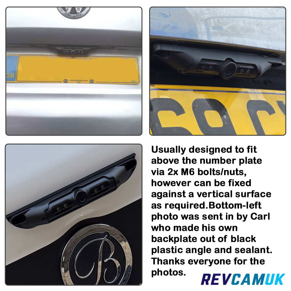 Numberplate Reversing Camera Kit with 7″ Dash Monitor – 600TVL or 1080P High Definition Camera | PM65