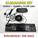7-inch Clip-over Mirror Monitor Kit – Number Plate Reverse Camera – 12.5M Cable – Clearance