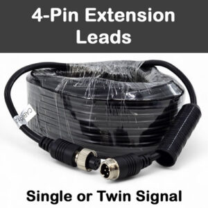 4 Pin Screw Connector Cables for reversing cameras