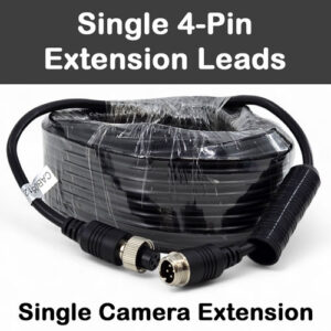 Single Channel 4 Pin Cables for reversing cameras