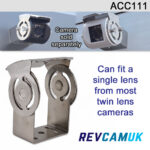 Polished Stainless Steel Bracket to fit a single unit from a twin lens camera | ACC111