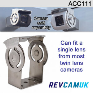 Polished Stainless Steel Bracket to fit a single unit from a twin lens camera | ACC111