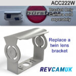 White Painted Stainless Steel Bracket to fit the twin lens camera | ACC222W
