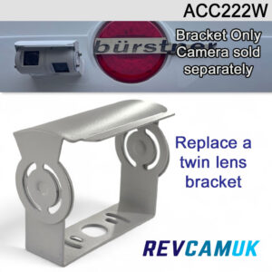 White Painted Stainless Steel Bracket to fit the twin lens camera | ACC222W