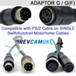 PS/2 Adaptor Cable to Replace Faulty RV66 and RV77/CC-47 Reversing Cameras on Swift/Autotrail Motorhomes | Adaptor-G