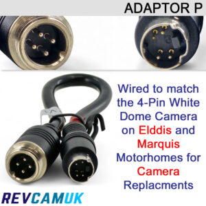 Elddis Motorhome Dome Reverse Camera Adaptor | Adaptor-P